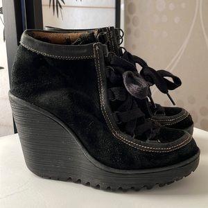 Fly London 4” wedged booties sz 37 or 6.5